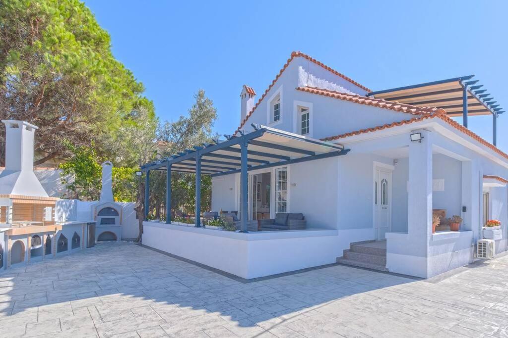 Lefkathia Beach Villa - Gated Beach-Front Private Villa At Lefkathia Beach, Chios! Volissos Exteriér fotografie
